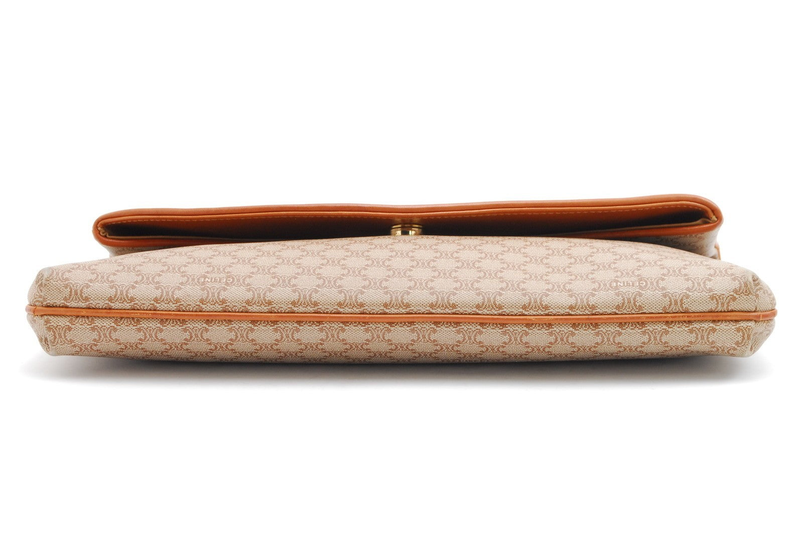 Celine Macadam Clutch Bag - Beige, Leather, PVC