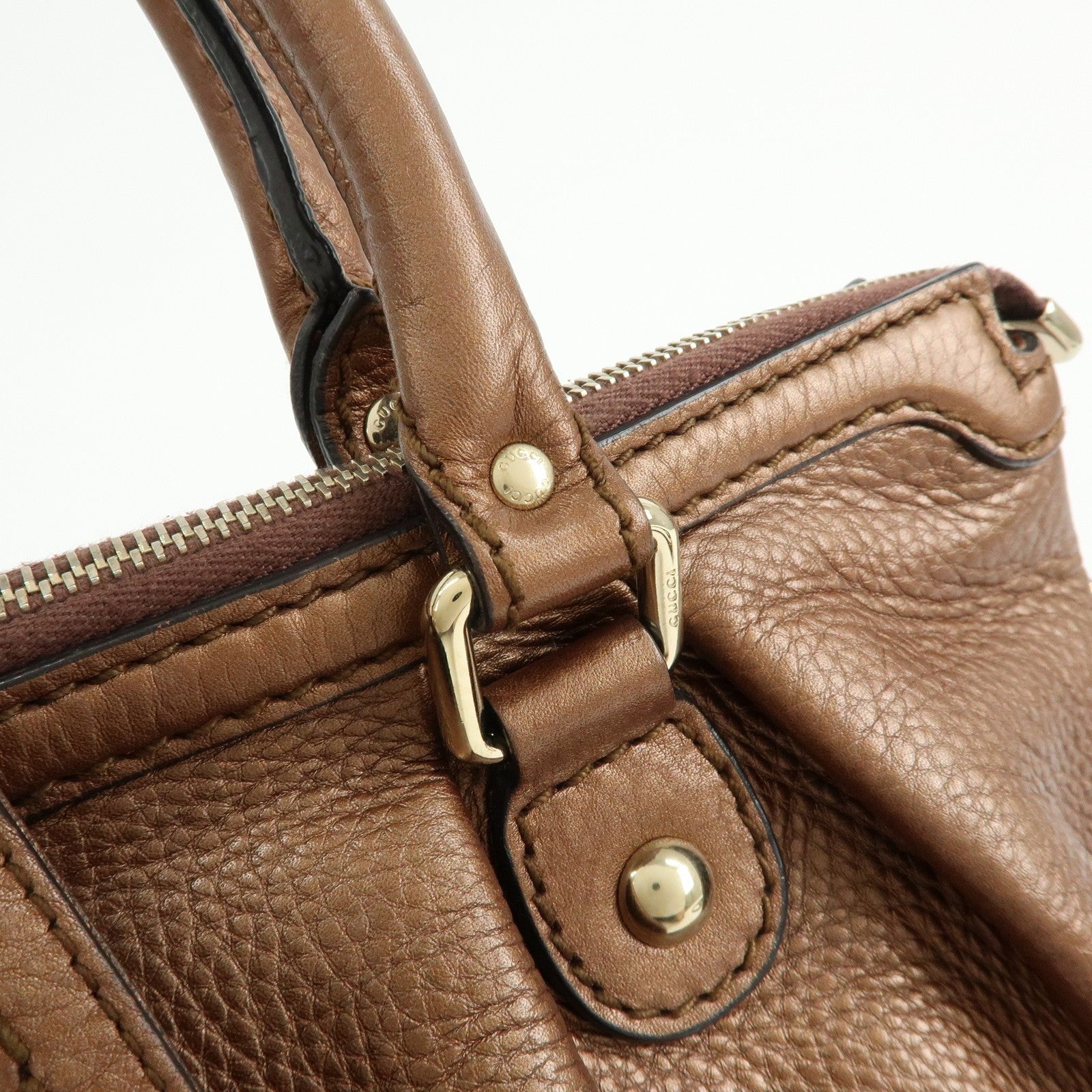 GUCCI Sukey Interlocking G Leather 2Way Bag Shoulder Bag