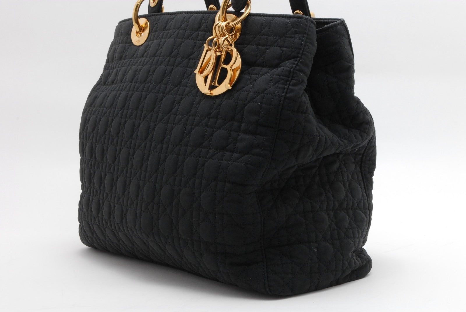 Christian Dior Lady Dior Handbag - Black, Nylon