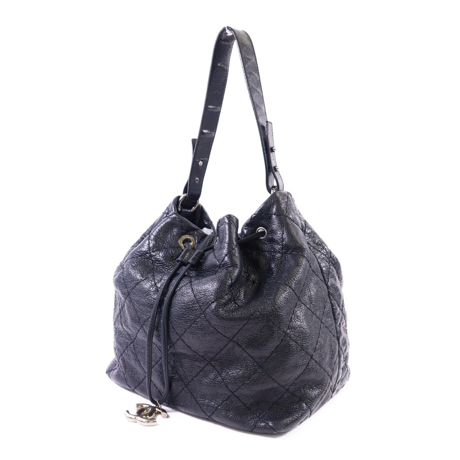 Chanel CC SHW Tote Bag - Black, Calfskin Leather
