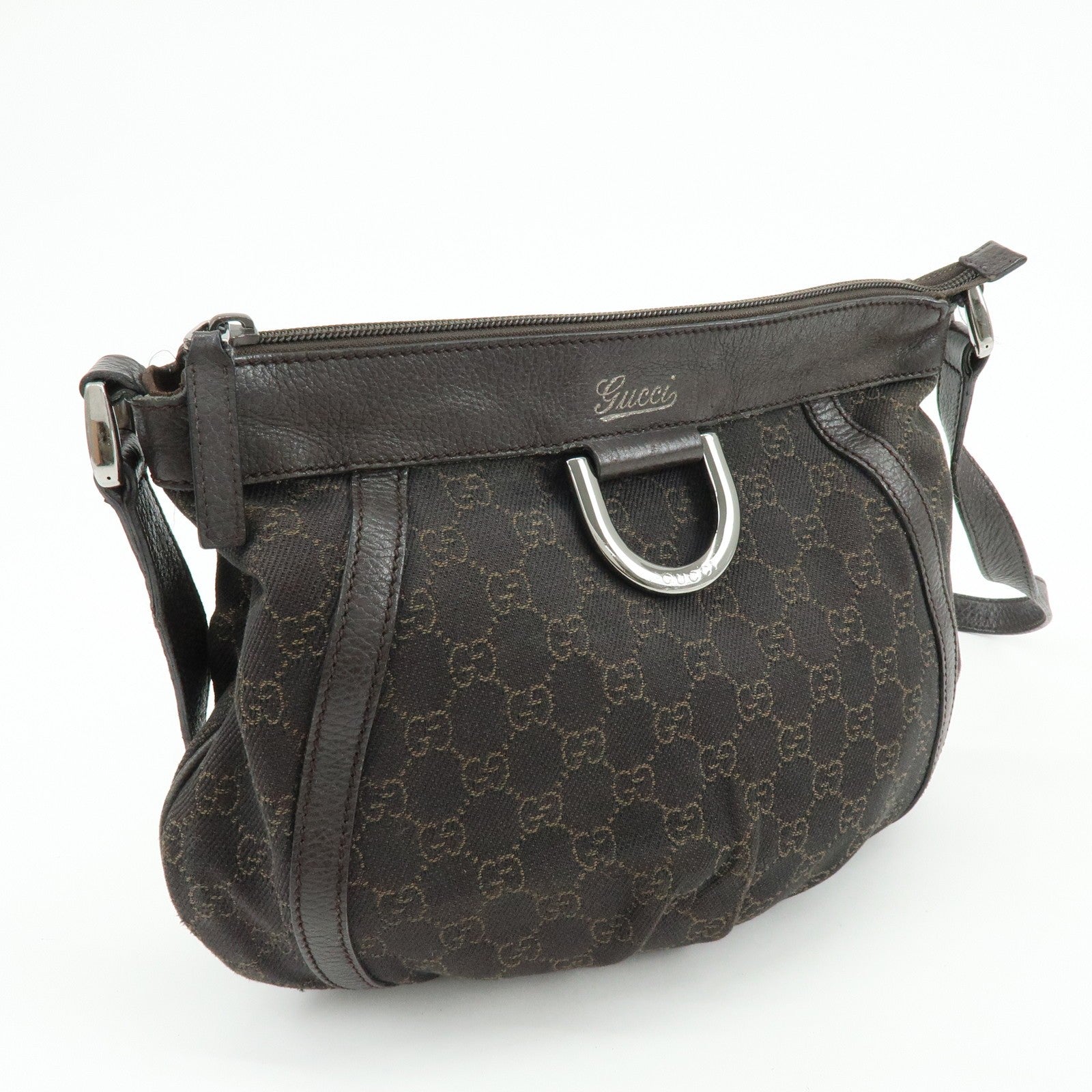 Gucci Abbey Shoulder Crossbody Bag - Brown, Canvas Leather