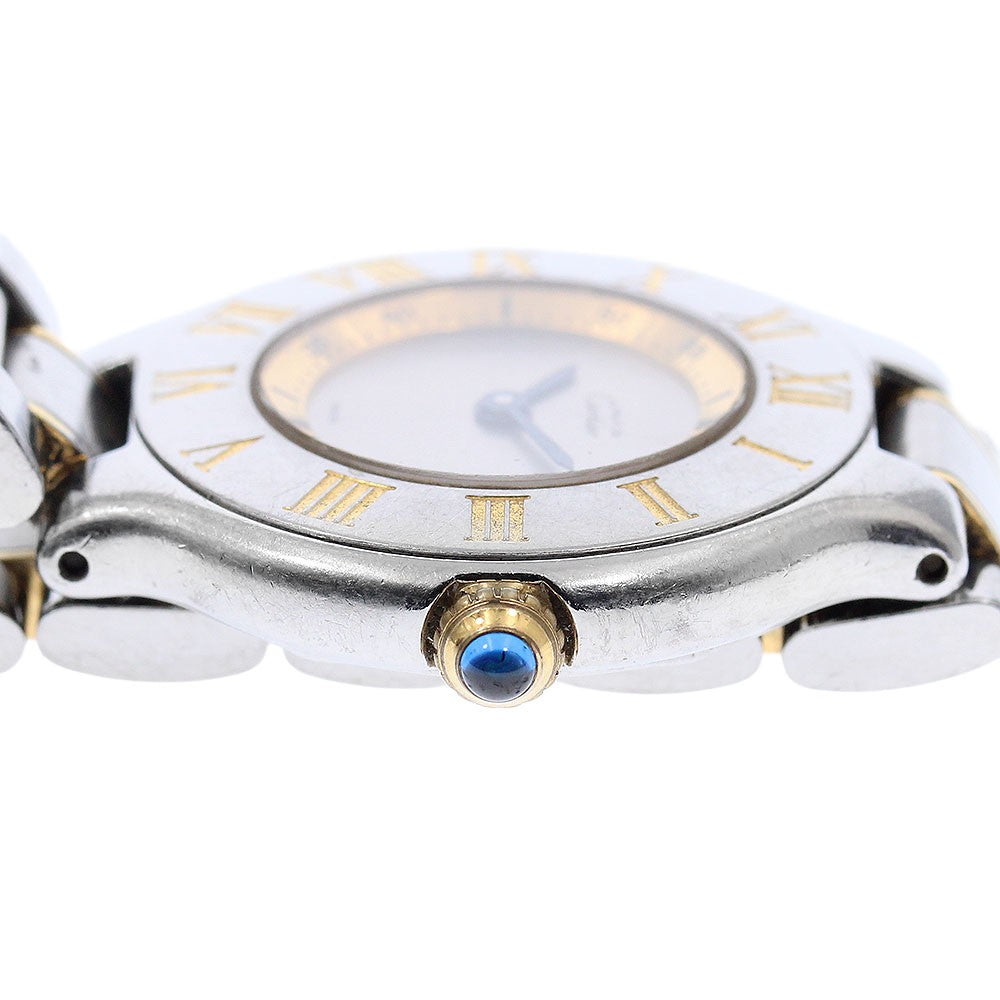 CARTIER Must21 Vantian SM Wristwatch - Silver / Gold, Stainless Steel/Gold Plated