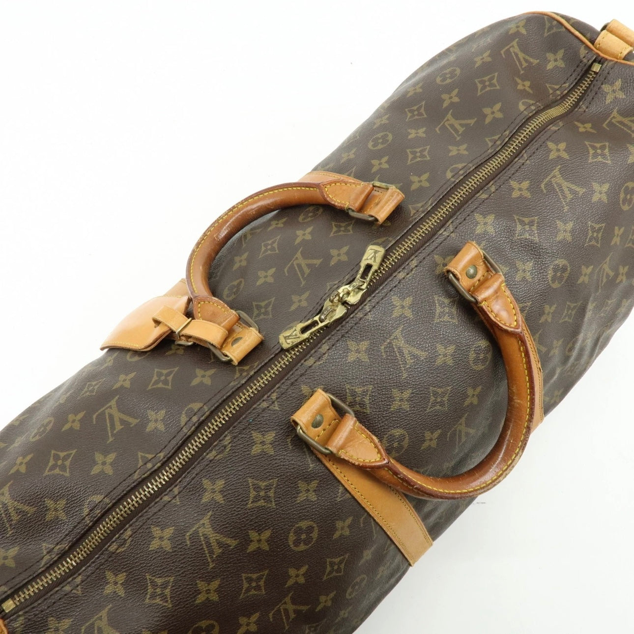 Louis Vuitton Monogram Keep All Bandouliere 55 Boston Bag