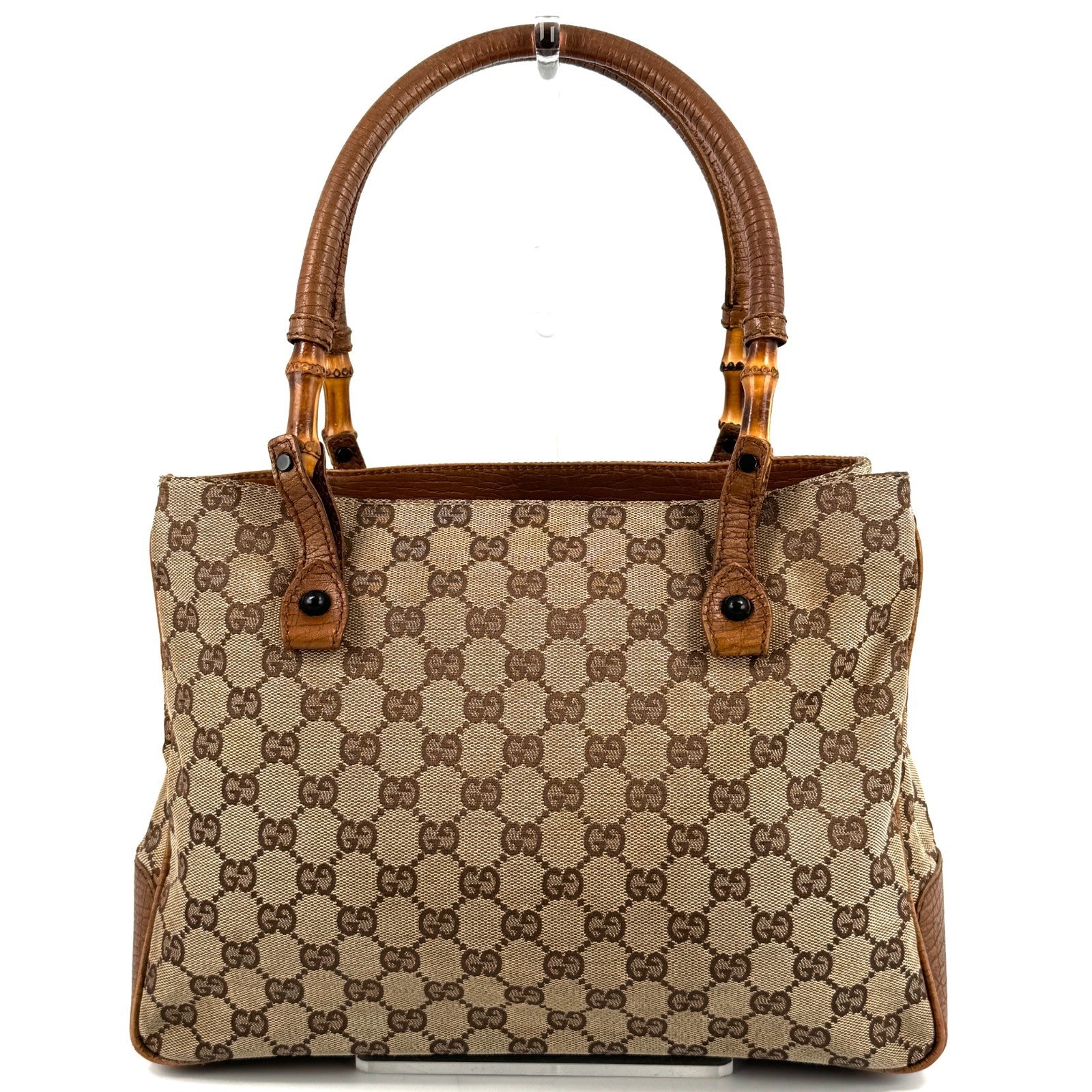 Gucci GG Hand Bag - Brown, Canvas