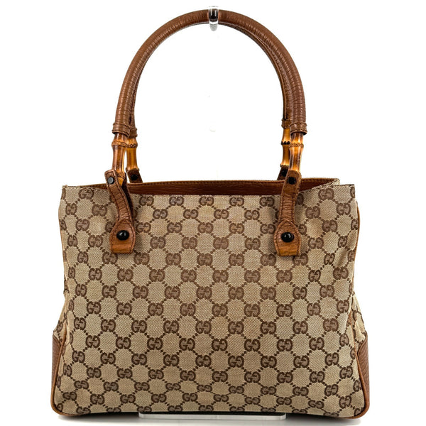 Gucci GG Hand Bag - Brown, Canvas