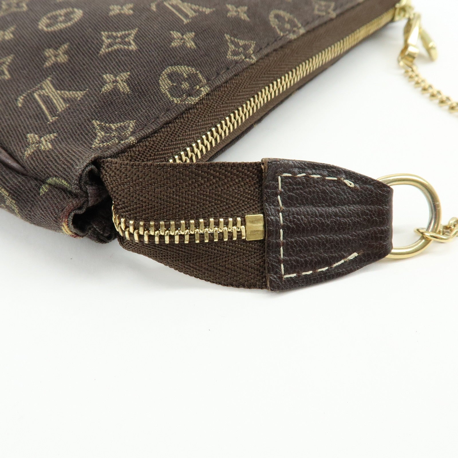 Louis Vuitton Monogram Mini Lin Pouch - Ebene, Canvas