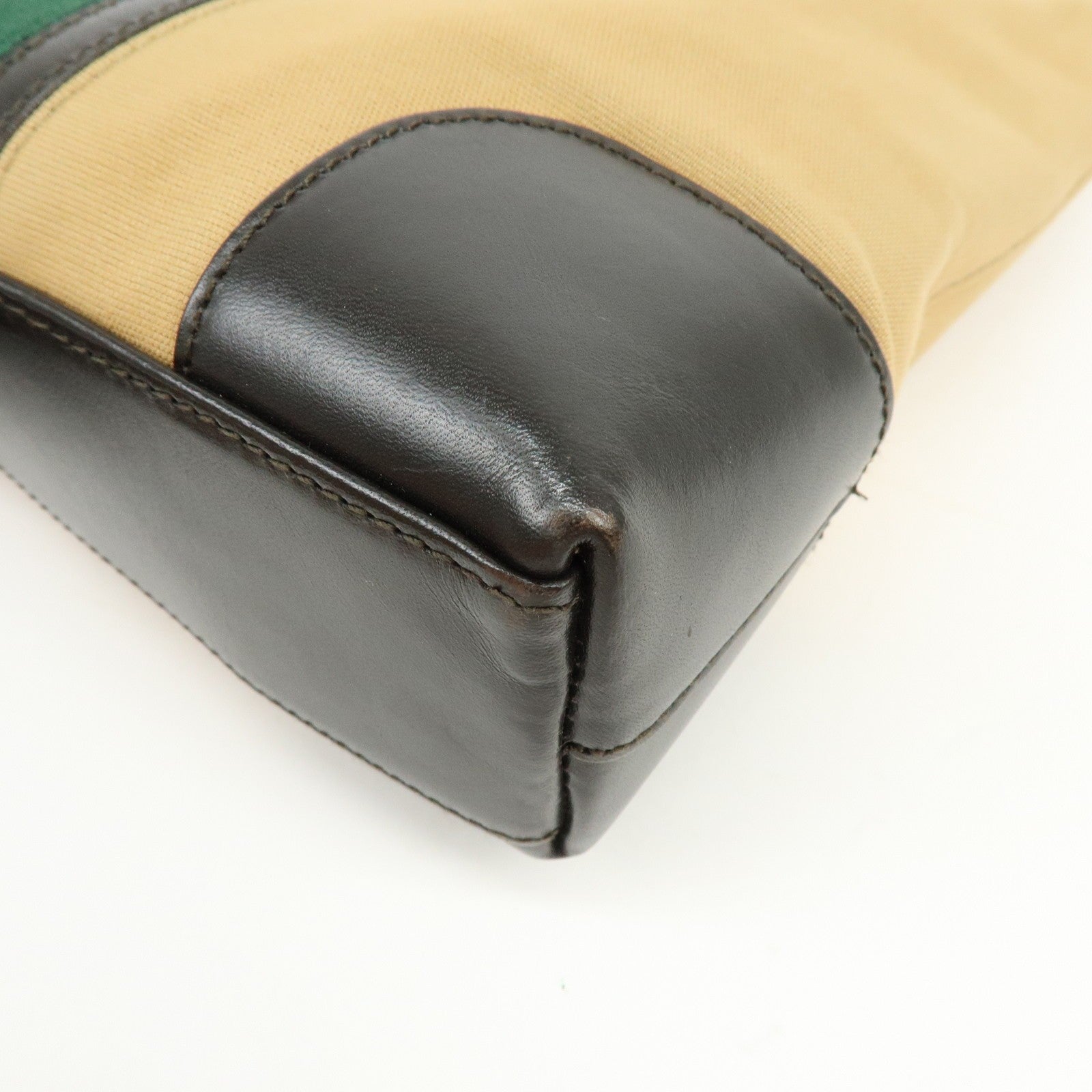 Gucci Sherry Shoulder Bag - Beige, Brown, Canvas, Leather