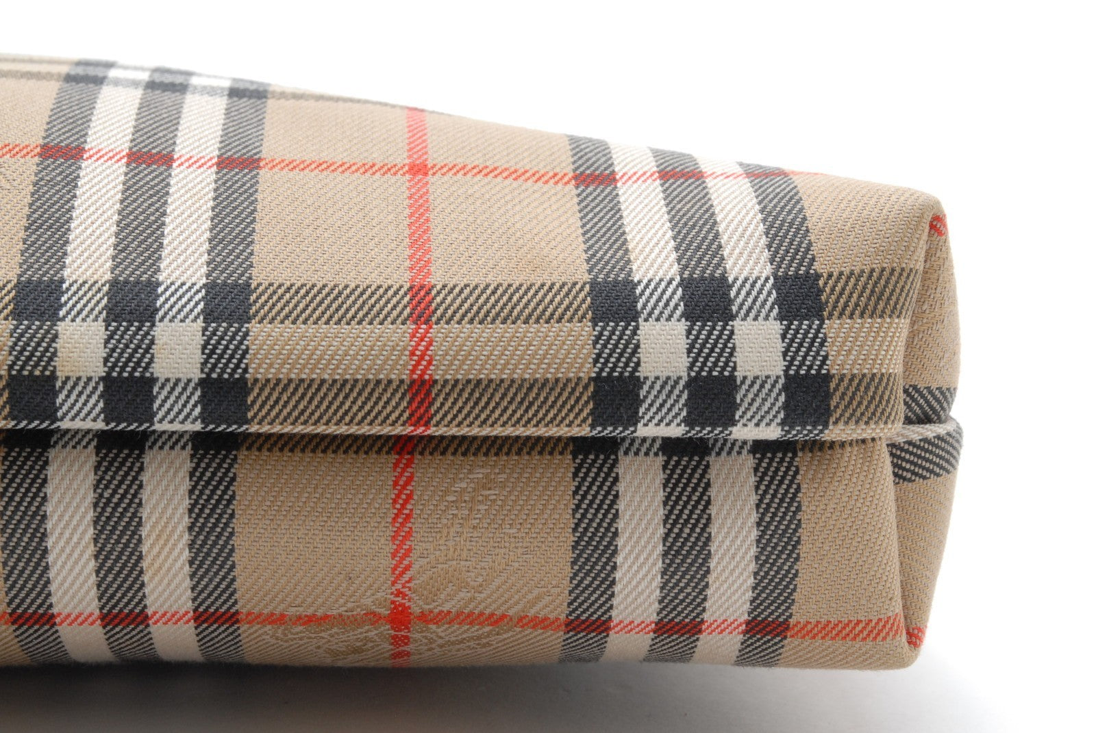 Burberry Nova Check Clutch Porch Bag - Beige, Canvas