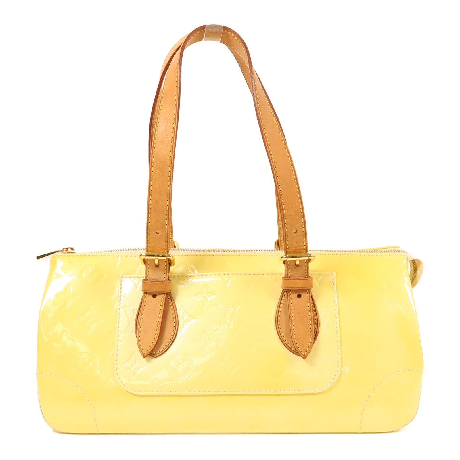 Louis Vuitton LV GHW Rosewood Avenue Shoulder Bag - Yellow, Patent Leather