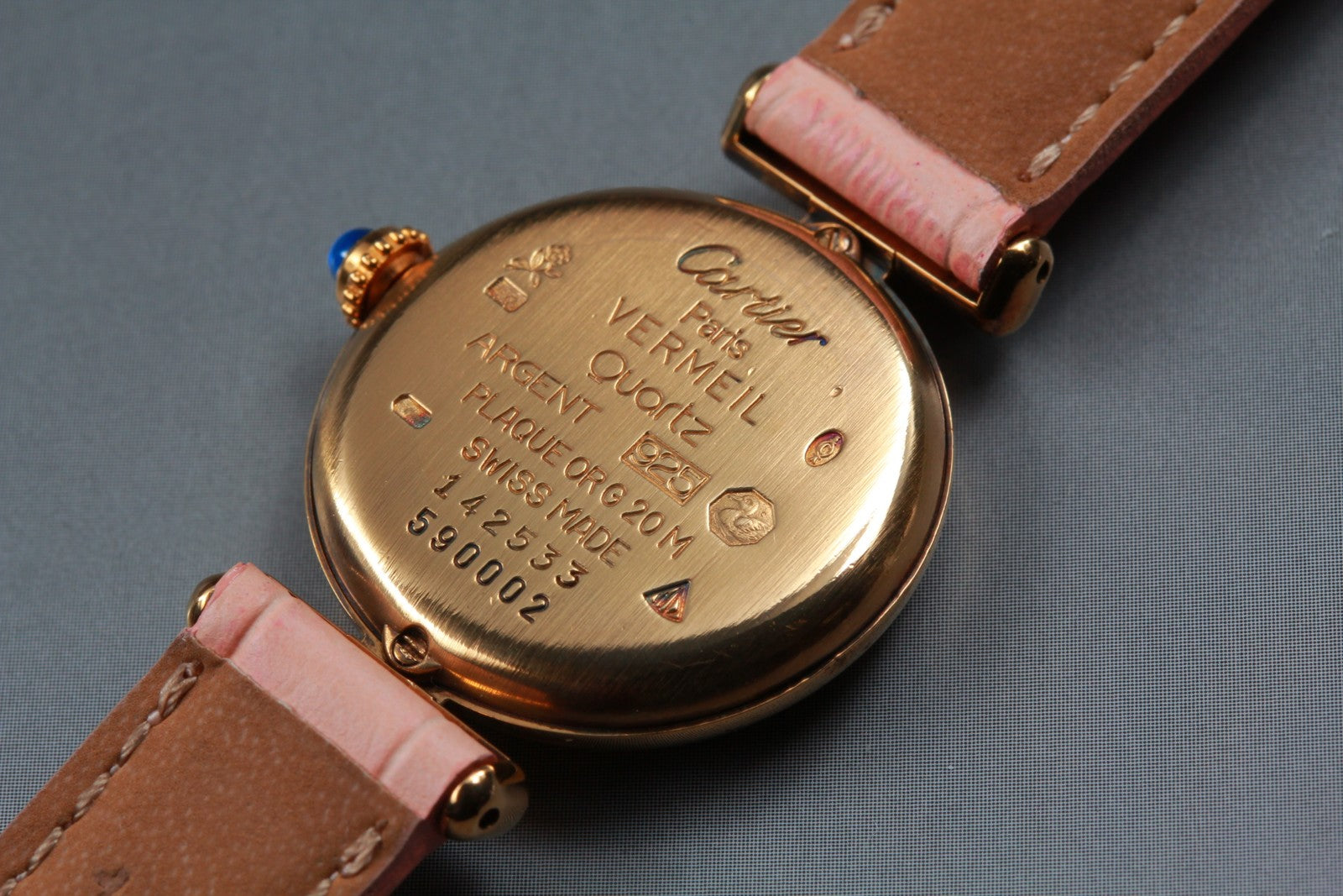 Cartier Must Colisee Vermeil 590002 Watch - Gold Pink, Leather