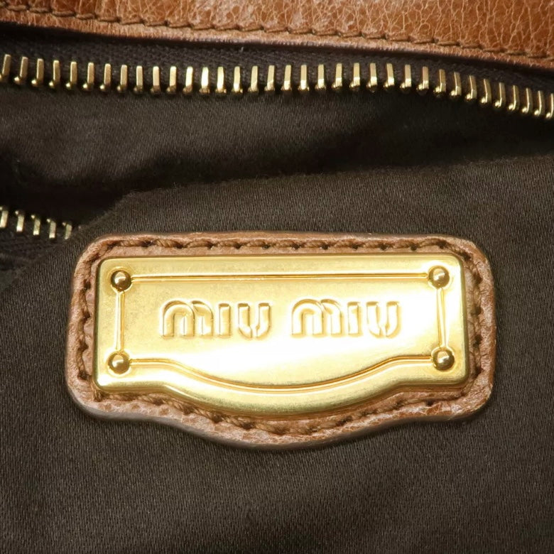 MIU MIU Leather 2Way Shoulder & Hand Bag