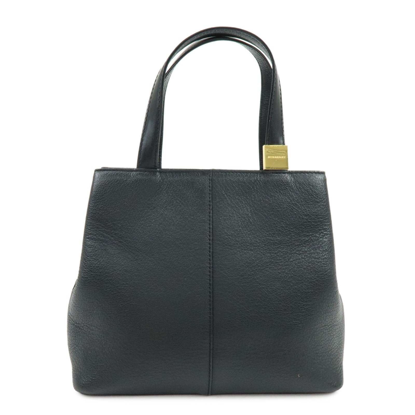 Burberry Mini Hand Bag - Black, Leather