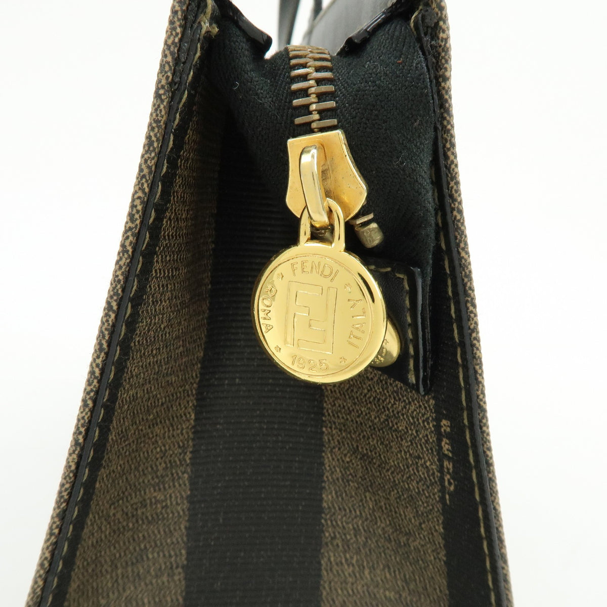Fendi Tote Hand Bag - Black, Brown, PVC, Leather