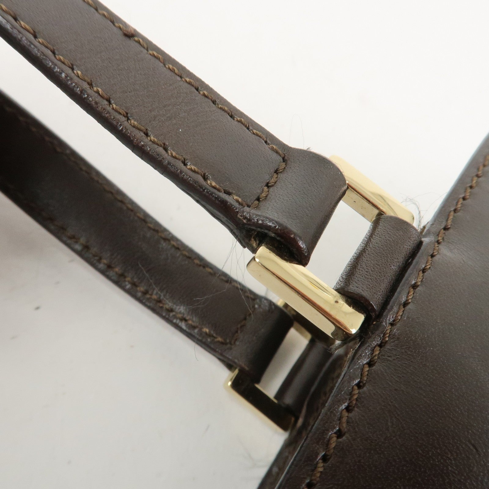 Celine C Macadam Hand Bag - Brown, Canvas and Leather 