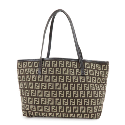 Fendi Tote Bag - Brown, Canvas and Leather