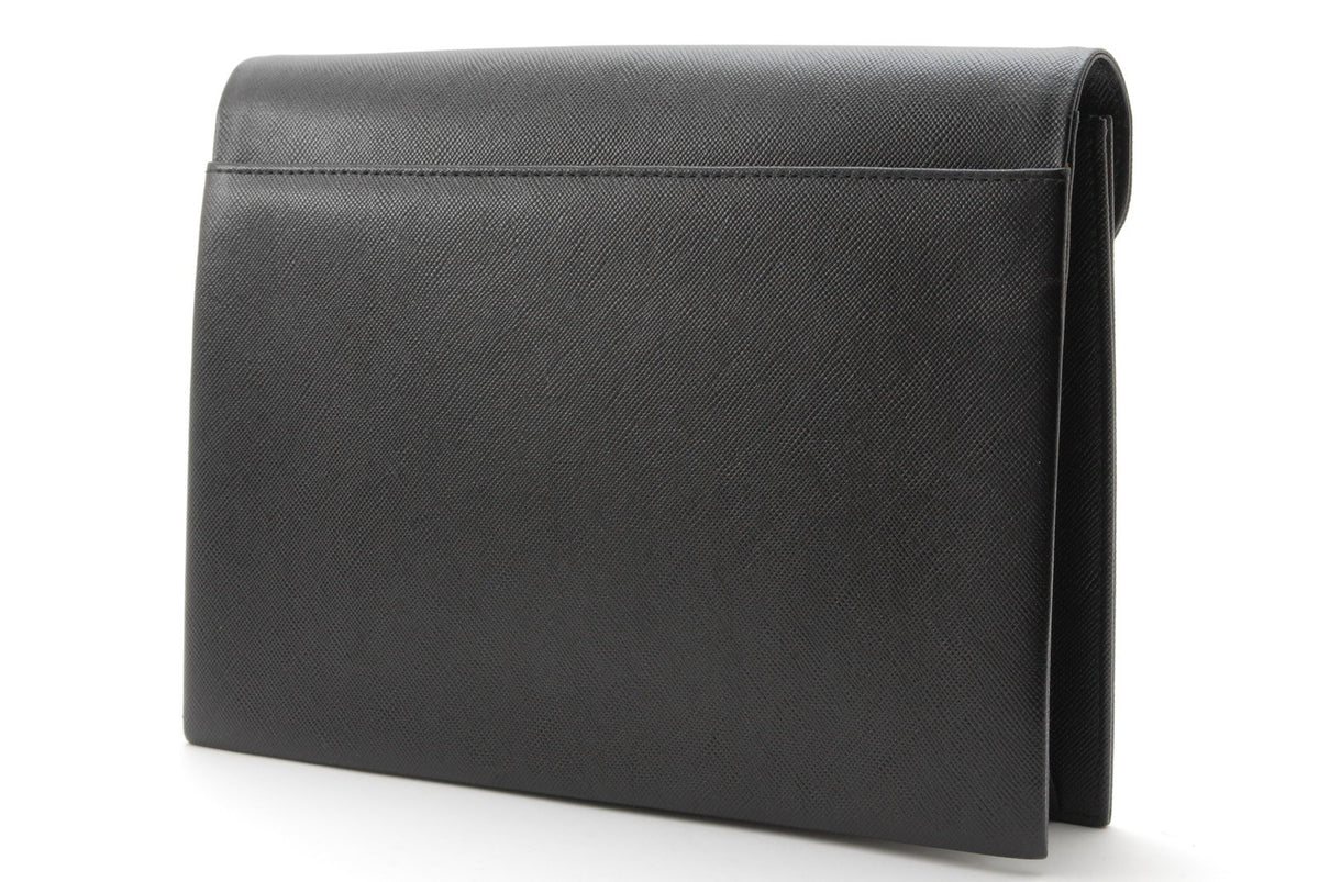 Saint Laurent Yves Saint Laurent Clutch Bag - Black, Leather