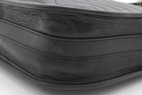 Saint Laurent Yves Shoulder Bag - Black, Leather 