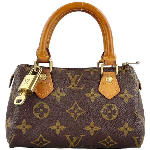 Louis Vuitton Mini Speedy Handbag - Brown, Leather