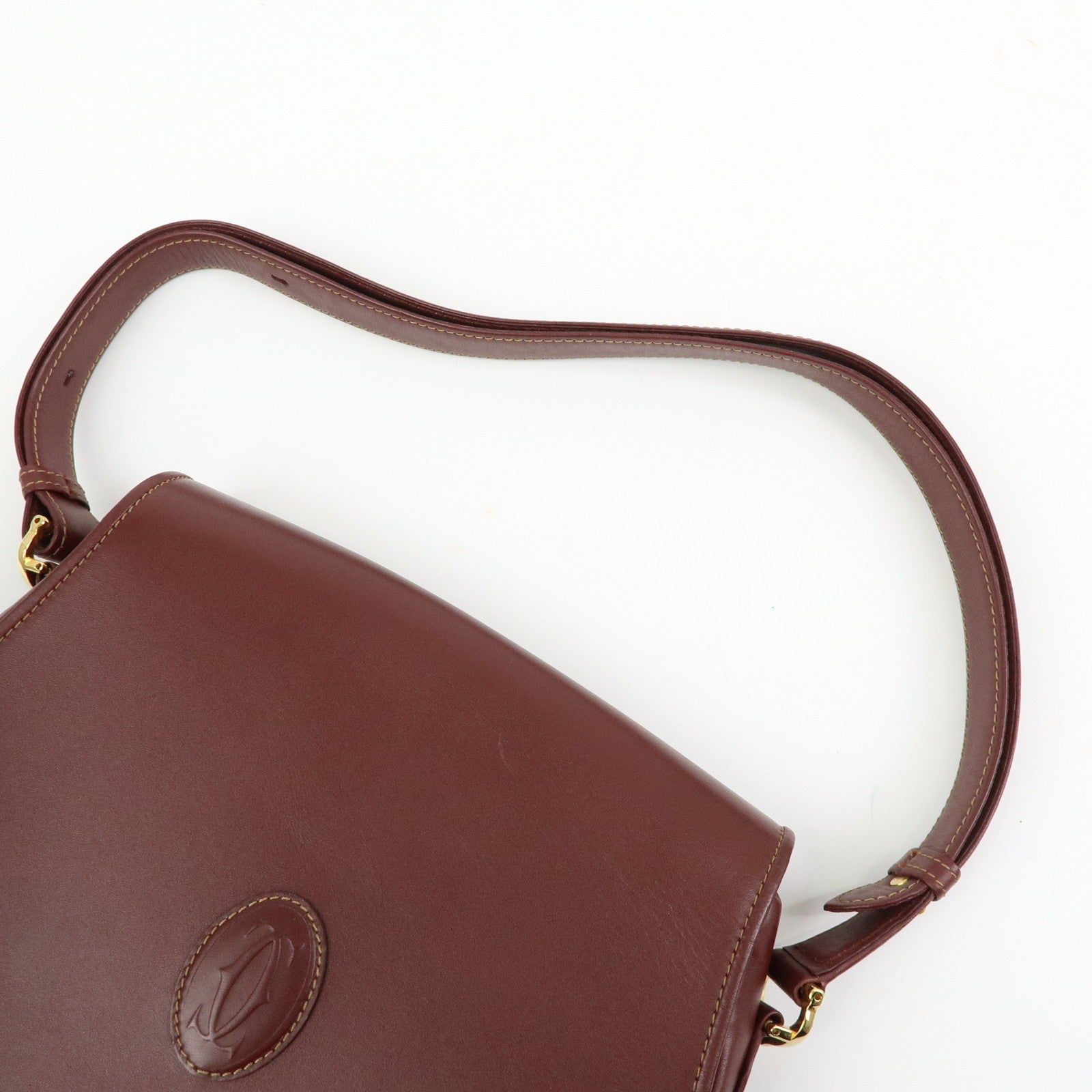 Cartier Must de Cartier Shoulder Bag - Bordeaux, Leather