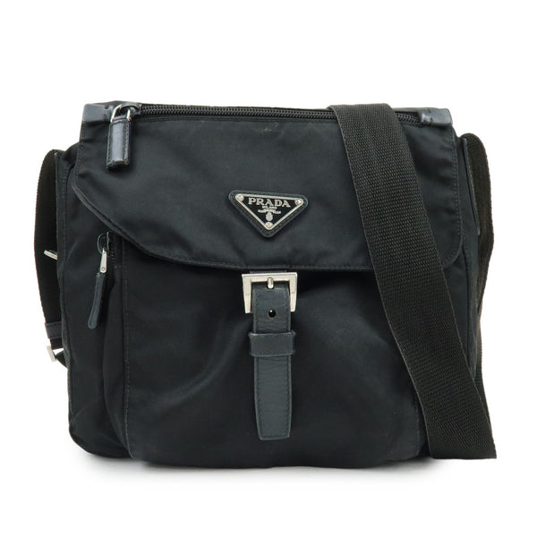 Prada BT8994 Shoulder Bag - Black, Nylon and Leather