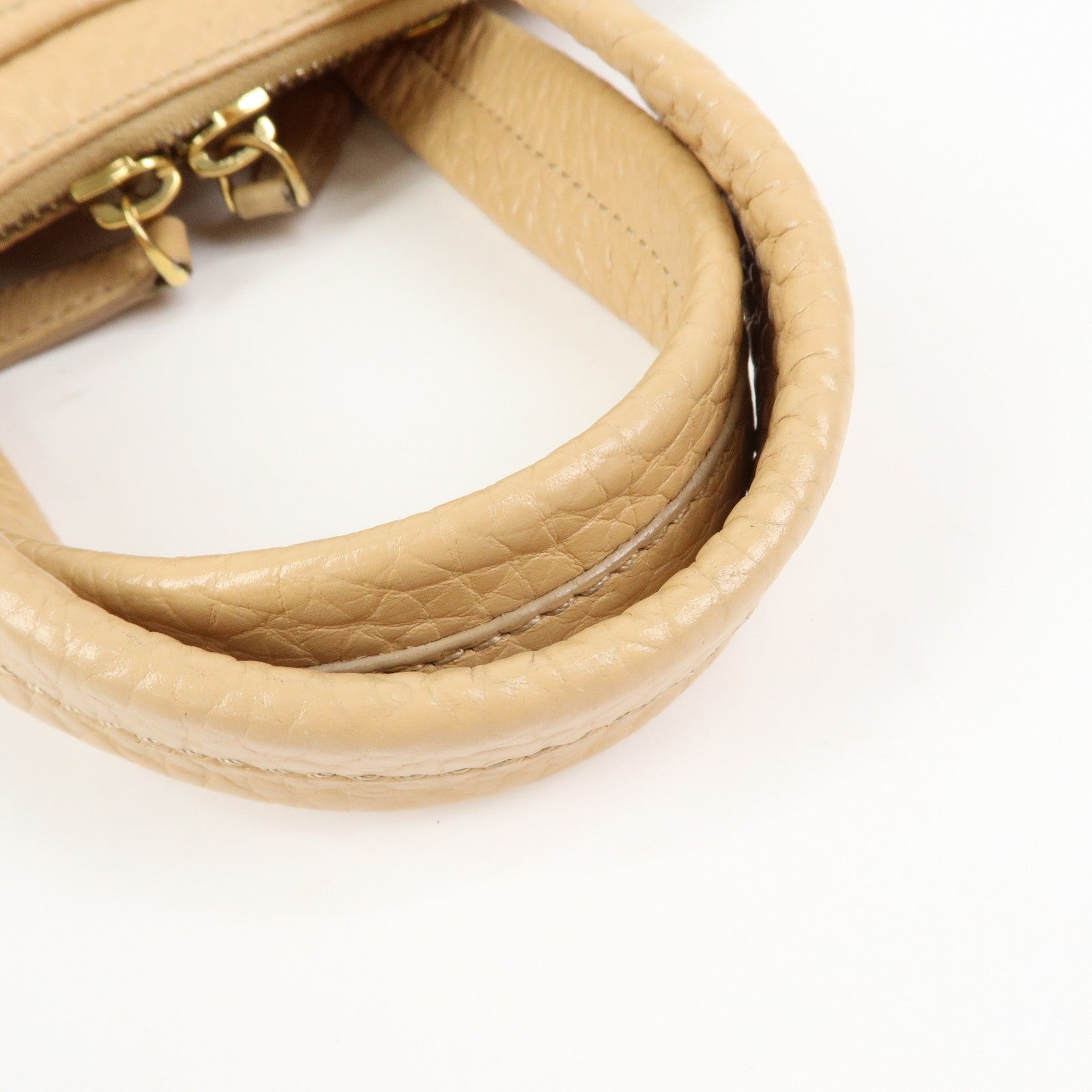 Fendi 8BL114 Hand Bag - Beige, Leather