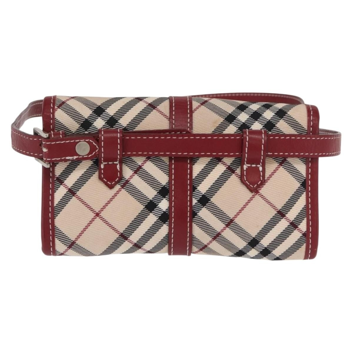Burberry Nova Check Blue Label Waist Bag - Beige / Silver, Canvas