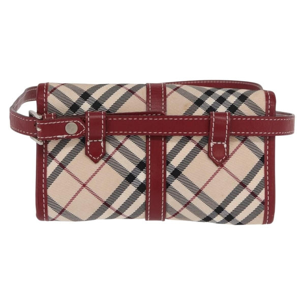 Burberry Nova Check Blue Label Waist Bag - Beige / Silver, Canvas