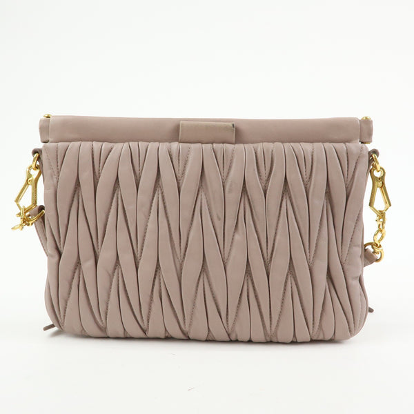Miu Miu Handbag - Pink Beige, Nappa Leather