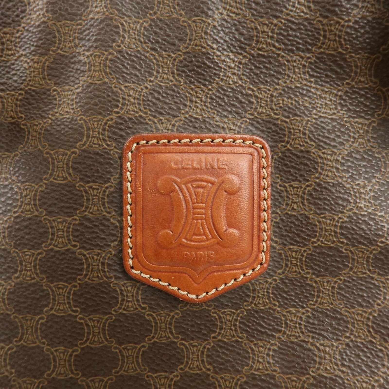 Celine Macadam Tote Bag - Brown, PVC Leather 