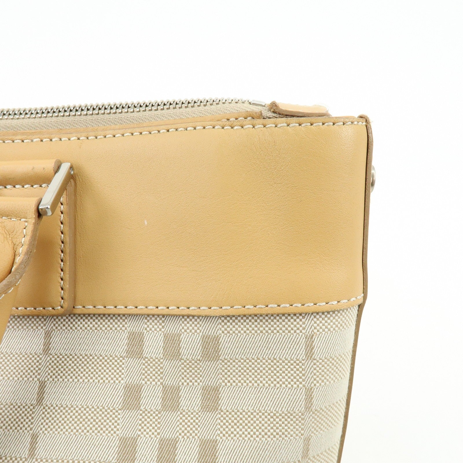 Burberry Tote Bag - Beige, Canvas Leather