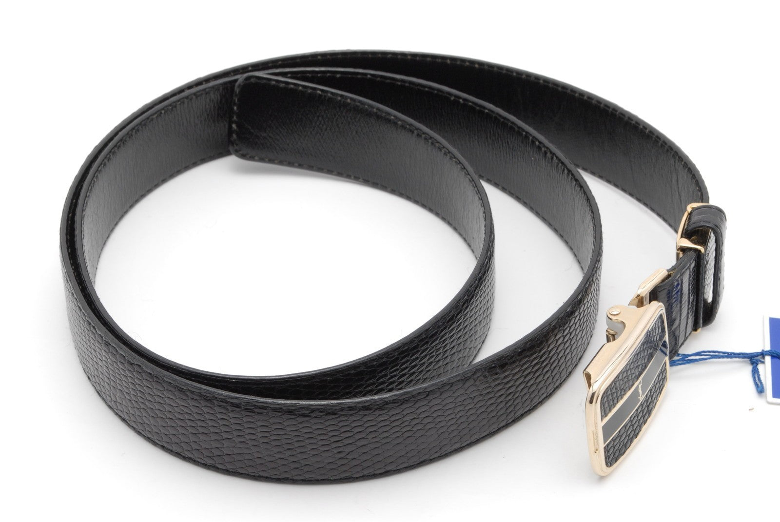 Saint Laurent Vintage YSL Belt - Black, Leather