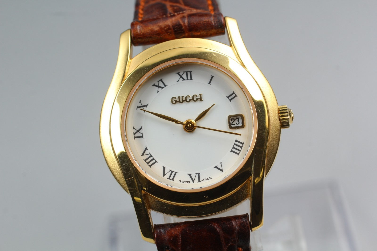 Gucci 5400L Wristwatch - White, Stainless Steel