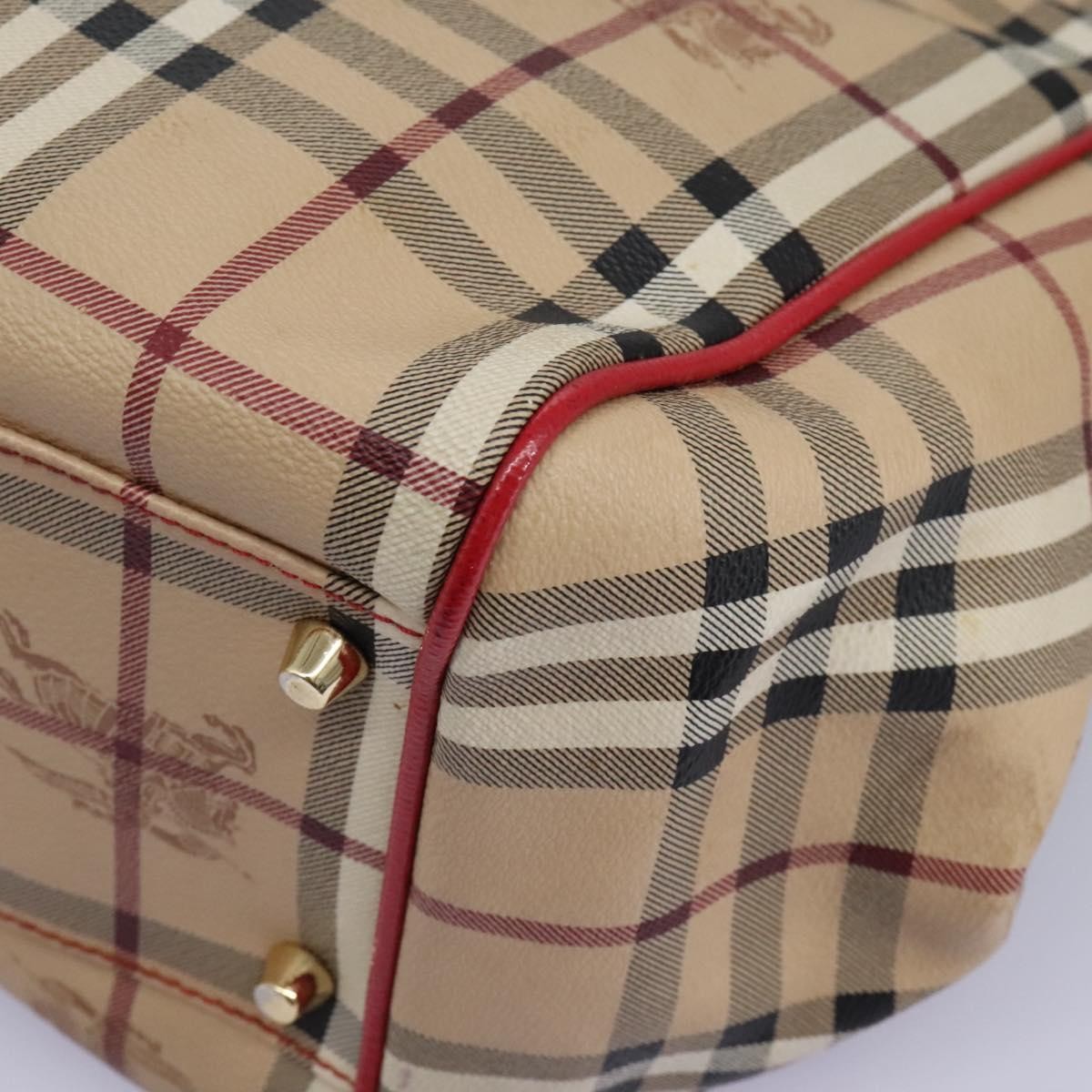 Burberry Nova Check Shoulder Bag - Beige, PVC Leather