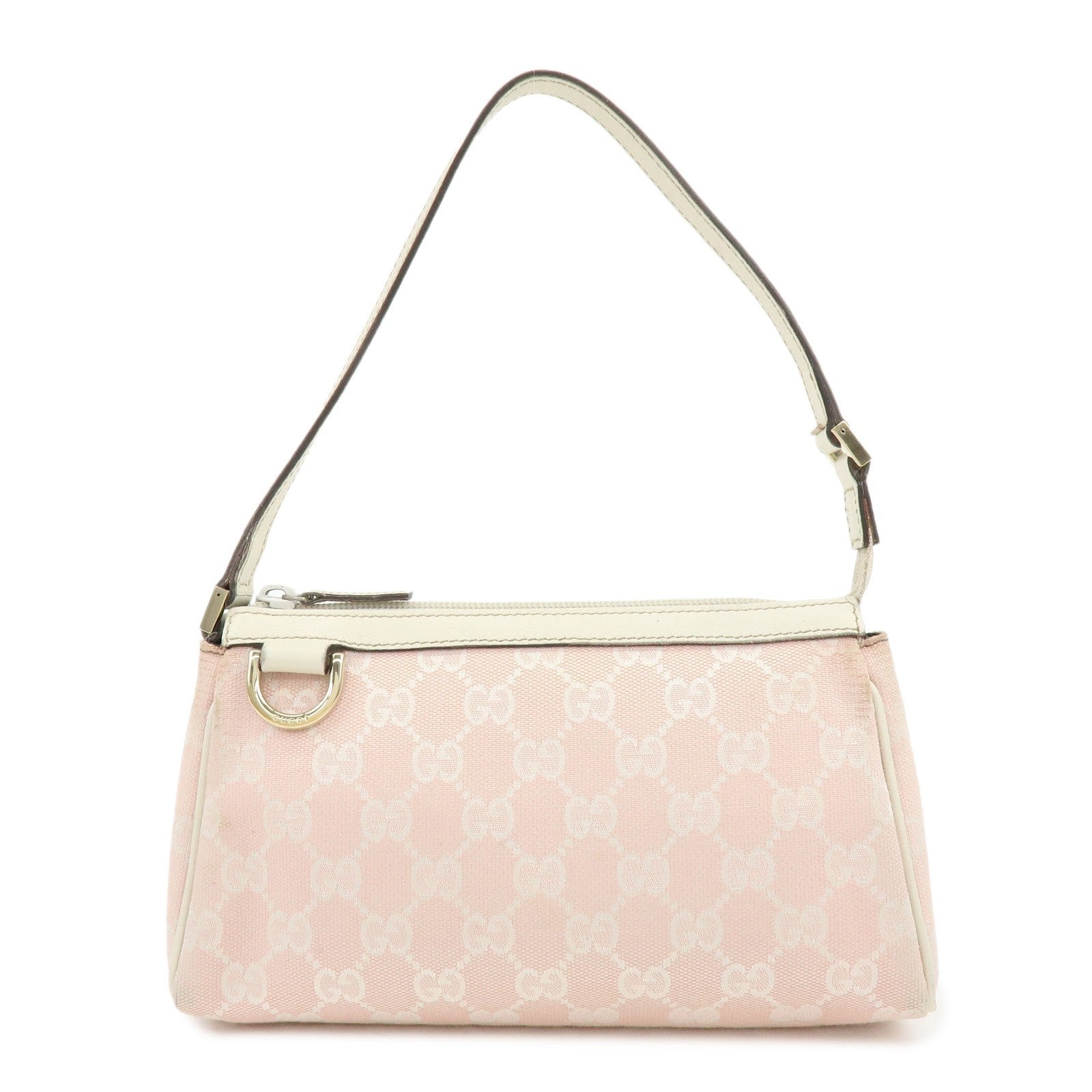 Gucci Abbey Hand Bag - Pink, GG Canvas, Leather