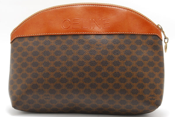 Celine Macadam Clutch Bag - Beige Brown, PVC Leather