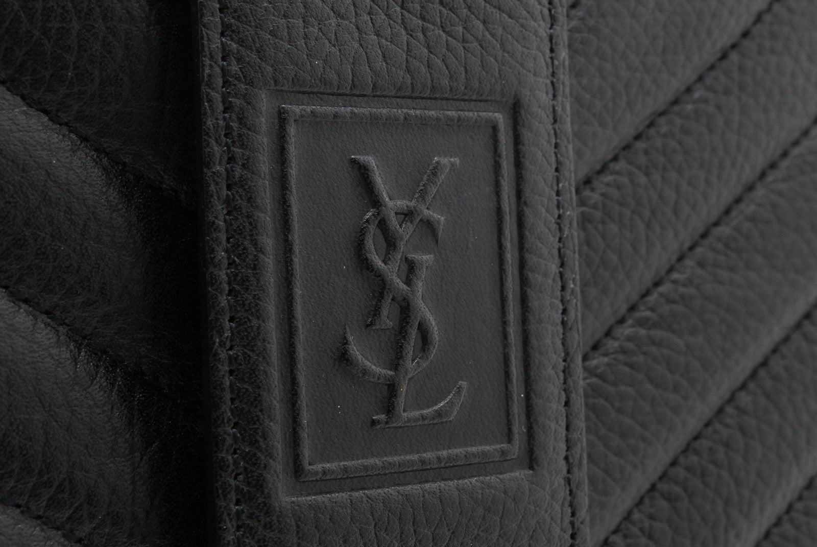 Saint Laurent Yves Saint Laurent Clutch Bag - Black, Leather