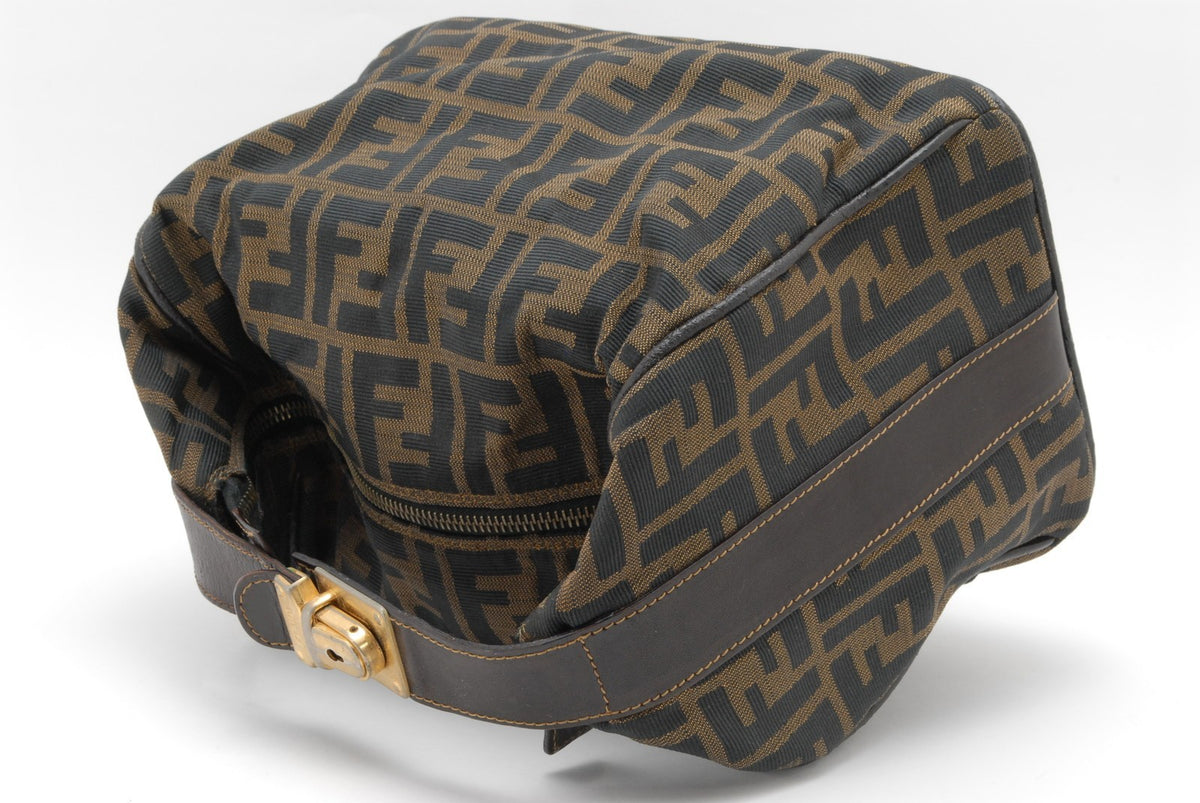 Fendi Zucca Large Vanity Bag - Brown, Canvas