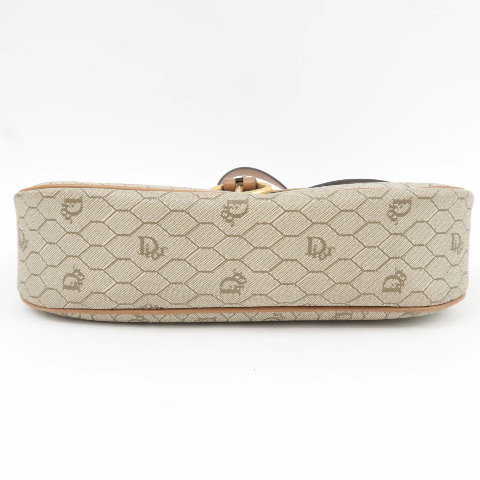 Christian Dior Honeycomb Shoulder Bag - Beige Brown, PVC Leather