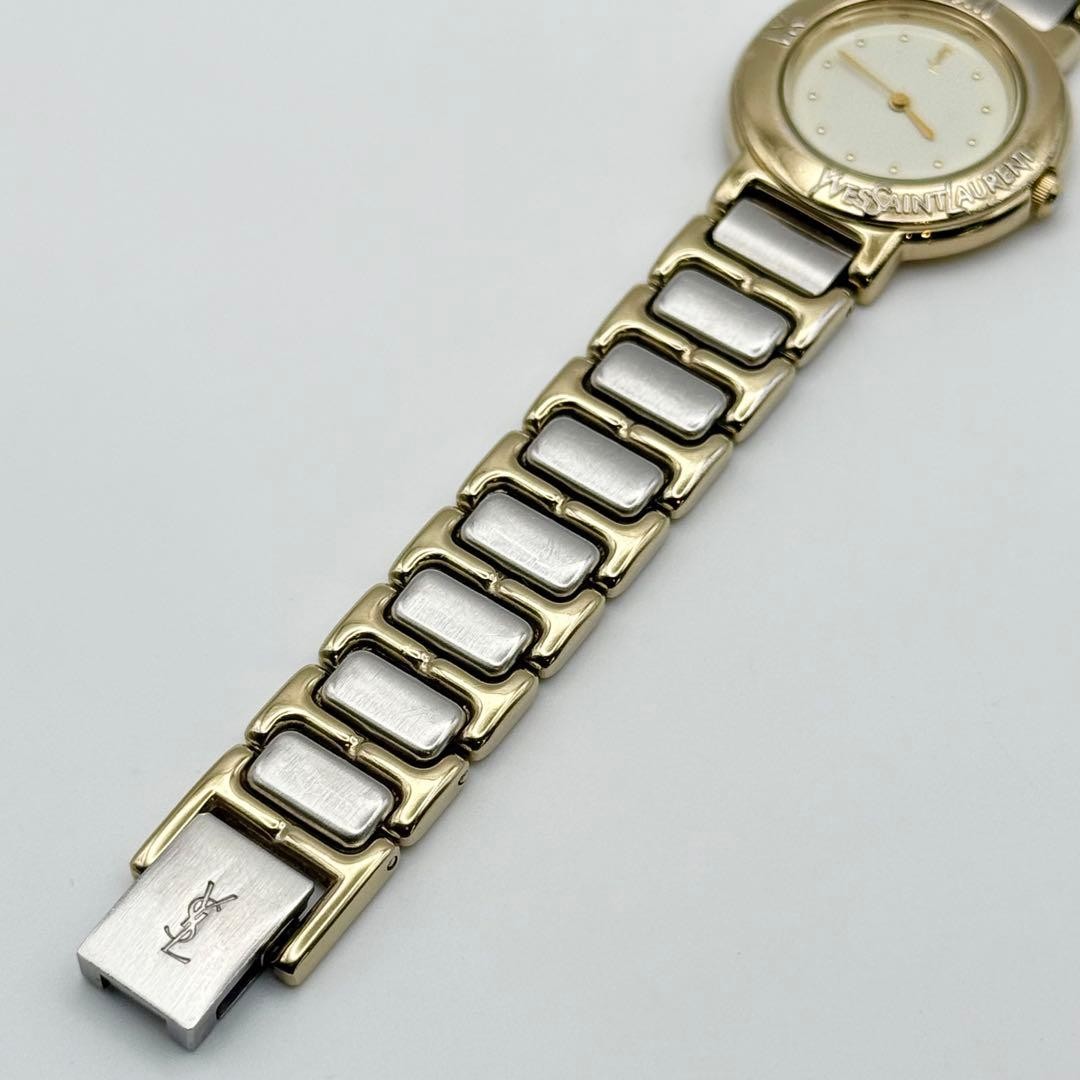 Saint Laurent Quartz Watch - White, Metal