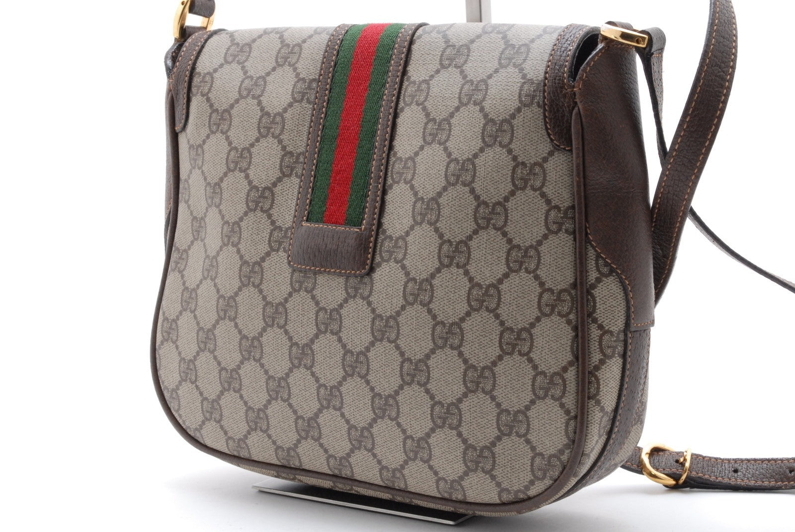 Gucci GG Supreme Shoulder Bag - Beige Brown, PVC