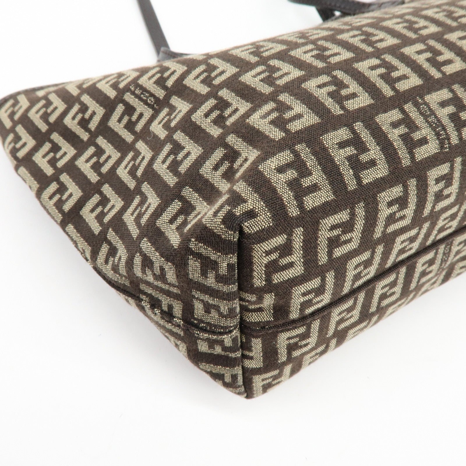 Fendi Tote Bag - Brown, Canvas and Leather
