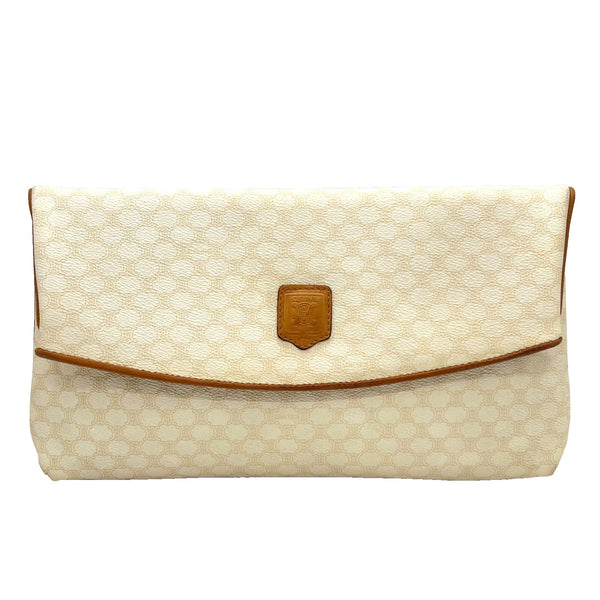 Celine Macadam Clutch - Ivory, Leather