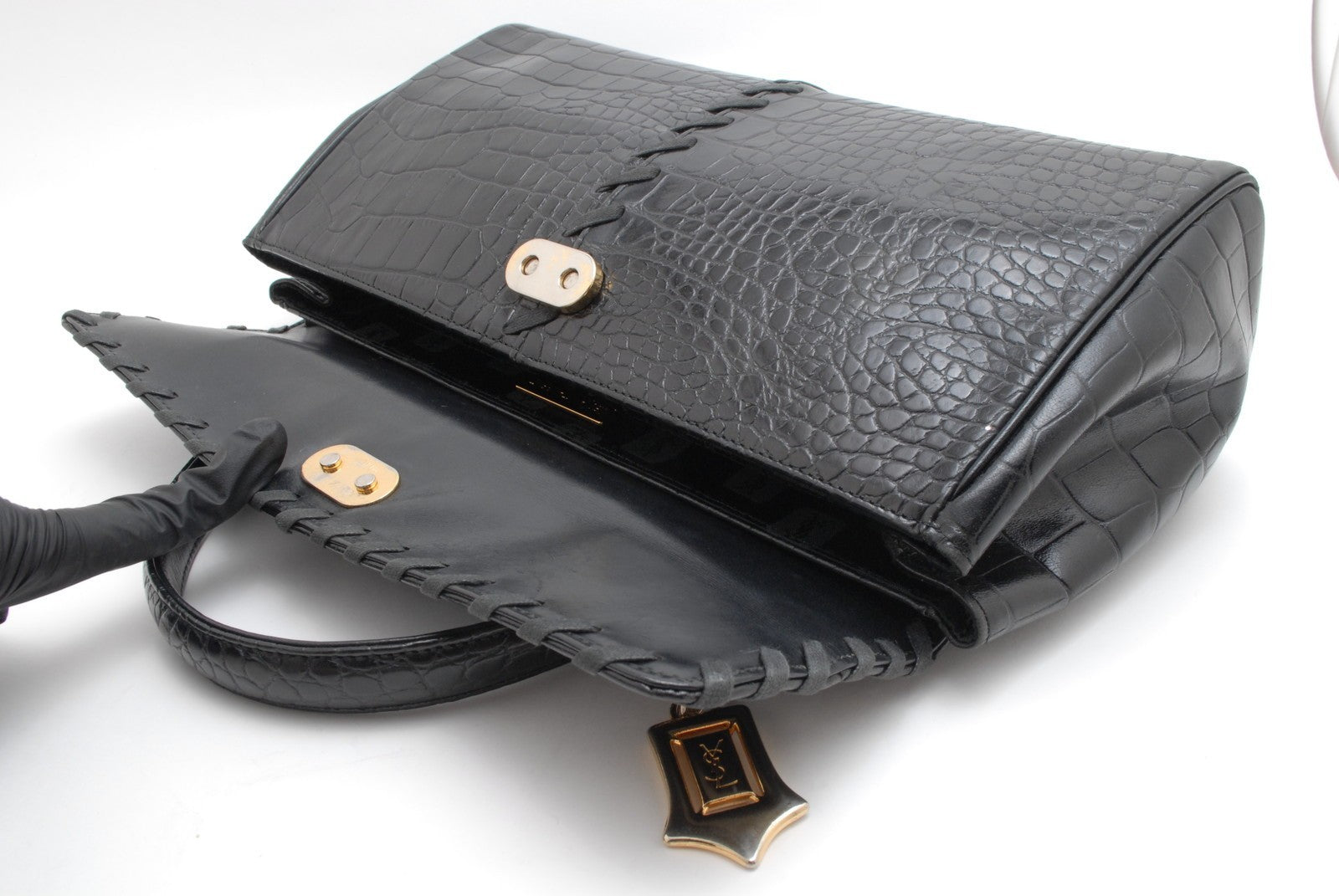 Saint Laurent Vintage Handbag - Black, Leather
