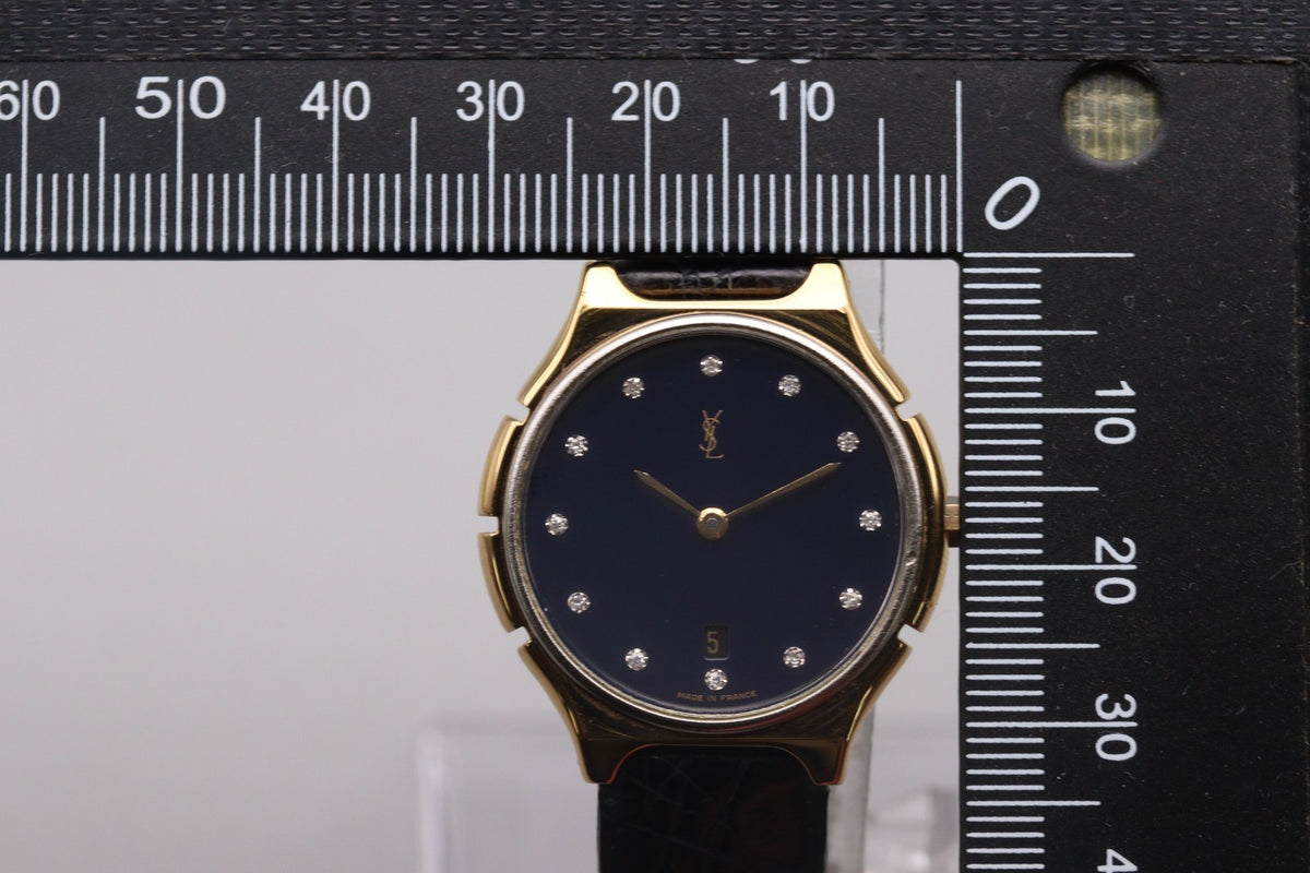 Yves Saint Laurent Yves Saint Laurent Wristwatch - Navy Blue, Stainless Steel