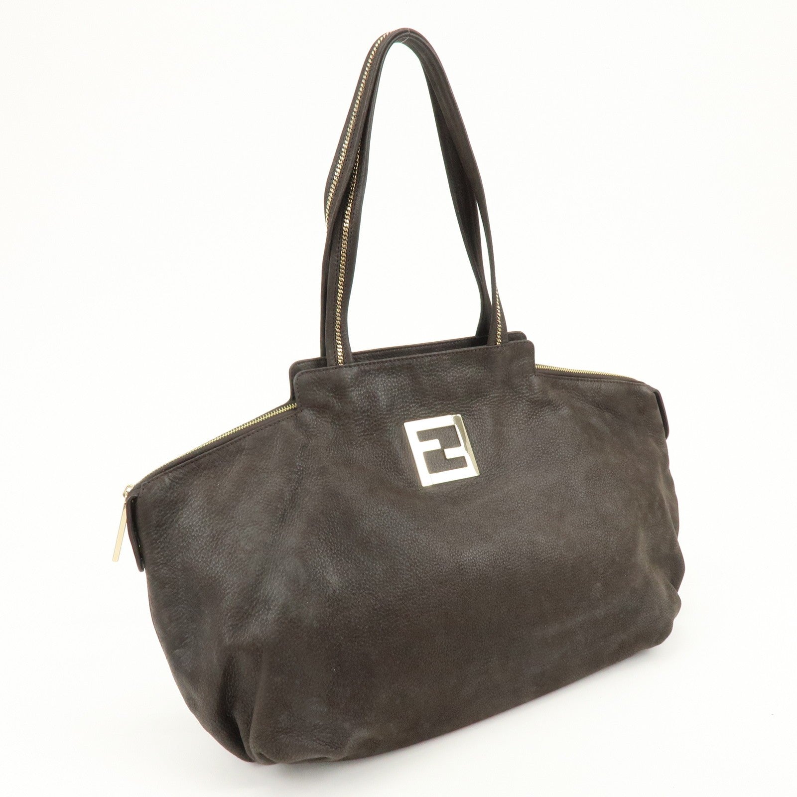 Fendi 8BR636 Tote Bag - Dark Brown, Leather 