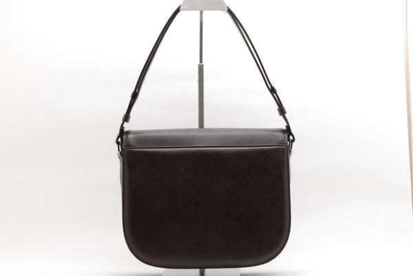 Yves Saint Laurent Cassandra Shoulder Bag - Brown, Leather