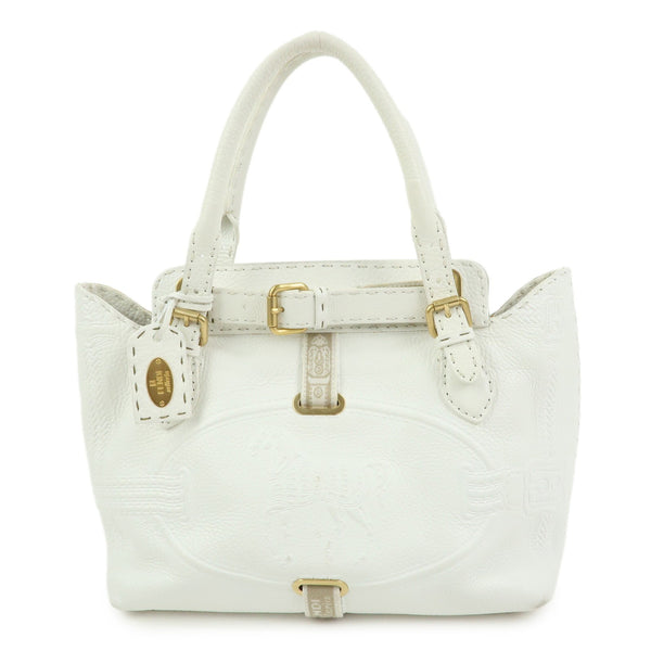 Fendi Hand Tote Bag - White, Leather