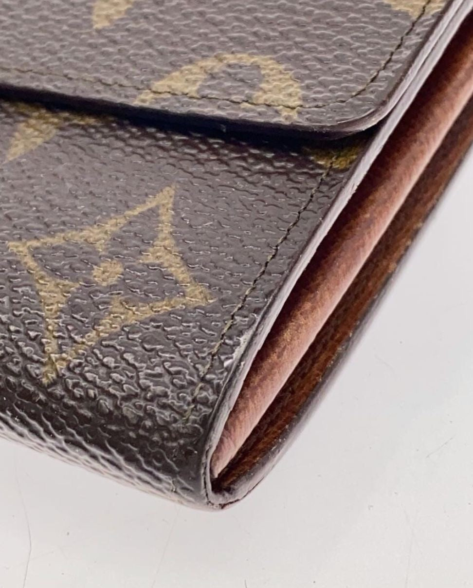 Louis Vuitton Monogram Pochette Porto Monnet Purse Leather Wallet