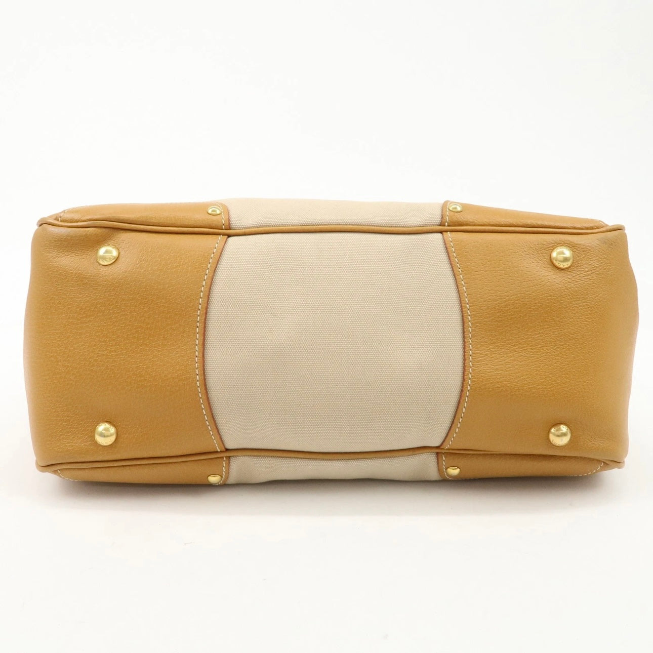 PRADA Leather Canvas shoulder& hand bag