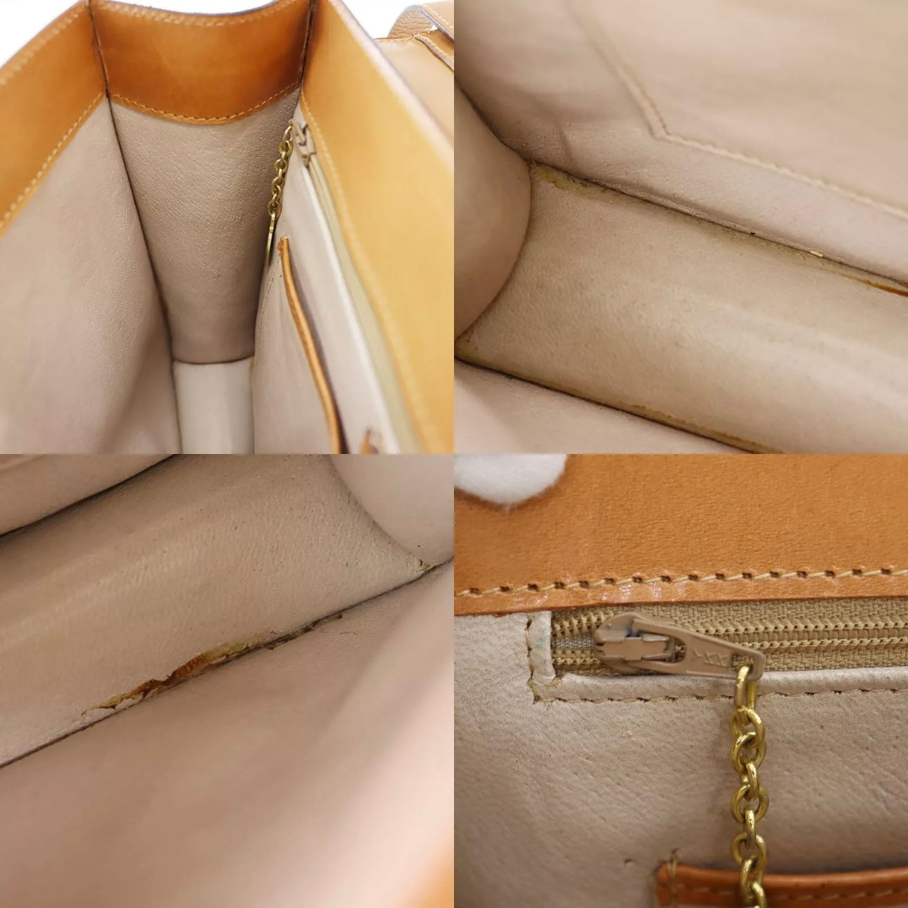Macadam Pattern Shoulder Bag & Pouch Brown